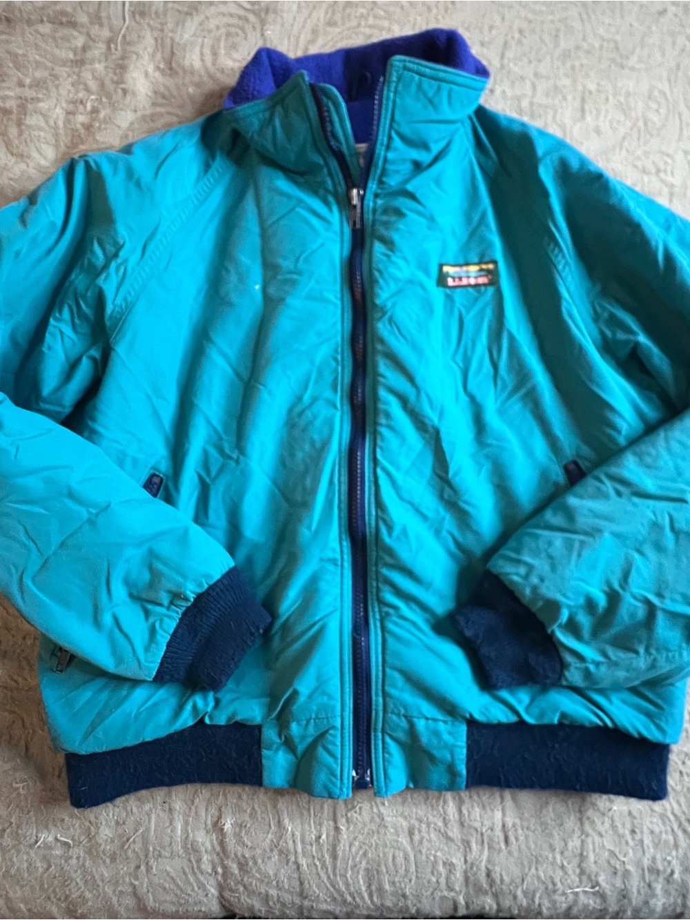 Vintage L.L Bean Women’s 80’s Outdoor Gorpcore Warm Up Full Zip Jacket Size M